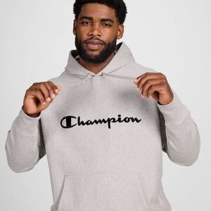 Champion -  Adult Sizing Iconic Embroidered Hoodie -  Gray